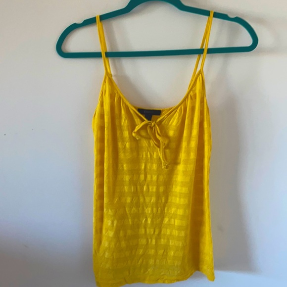 Express Yellow Striped Tank - Picture 1 of 5